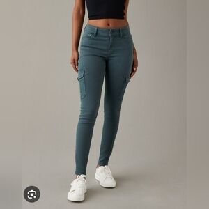 New American Eagle High Waisted Cargo Jeggings